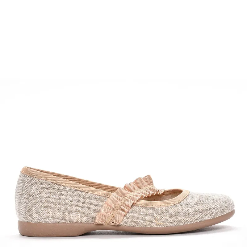 CHILDRENCH - Baletas Merceditas Tan Ruched