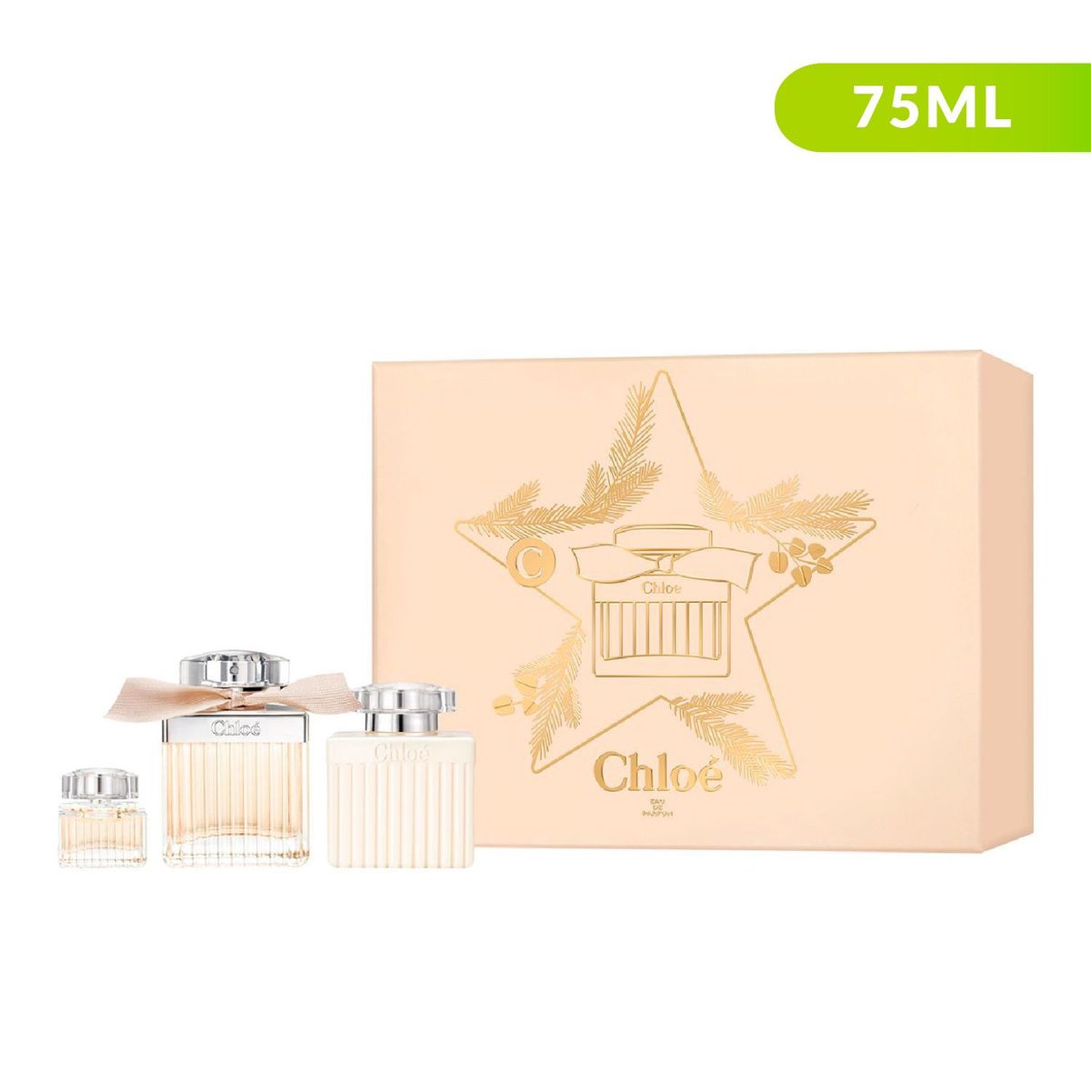 CHLOE - Set de Perfume Mujer Chloe: Eau de parfum vaporizador 75 ml + Vial 5 ml + Loción corporal 100 ml Chloe