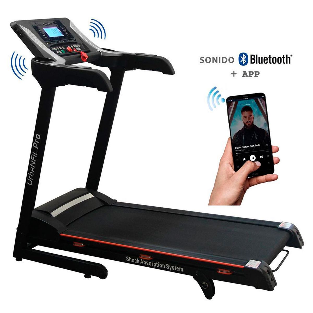 URBANFIT PRO - Caminadora Trotadora Eléctrica Urbanfit Pro 733810235156 Plegable