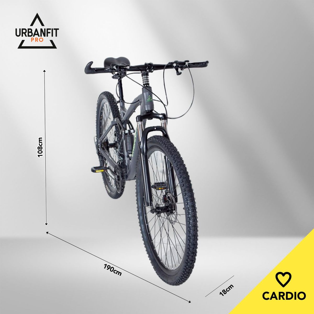 URBANFIT PRO - Bicicleta de Montaña 29 Pulgadas Urbanfit Pro Acero 7503034488248