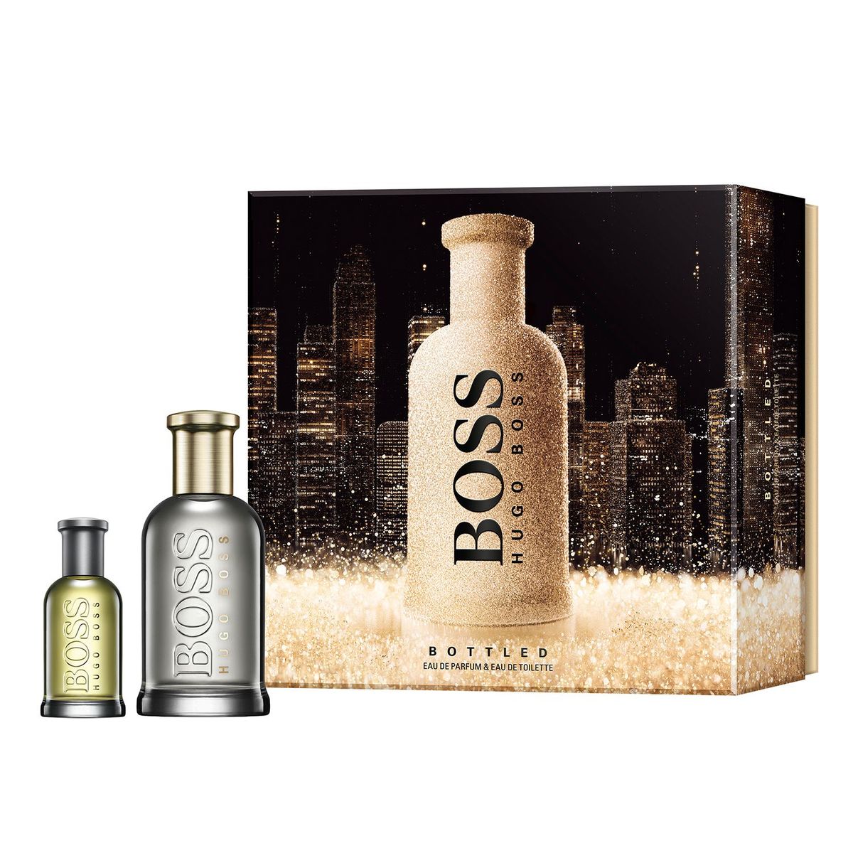 HUGO BOSS - Set de Perfume Hombre BOSS: Bottled Eau de parfum 100 ml + Boss Bottled Eau de toilette 30 ml 