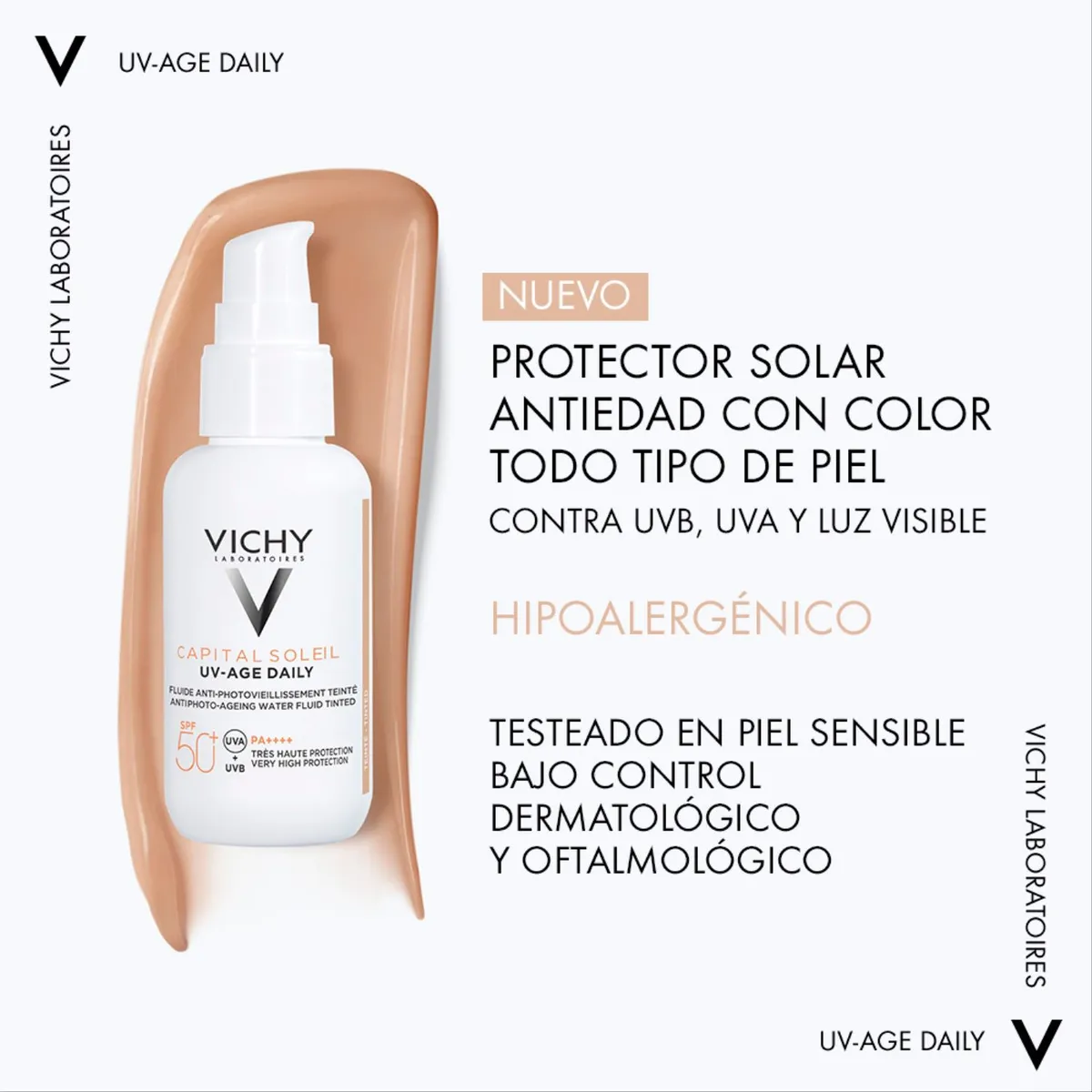 VICHY - Protector Solar Vichy Capital Soleil UV-Age SPF50+ con Color 40ml 