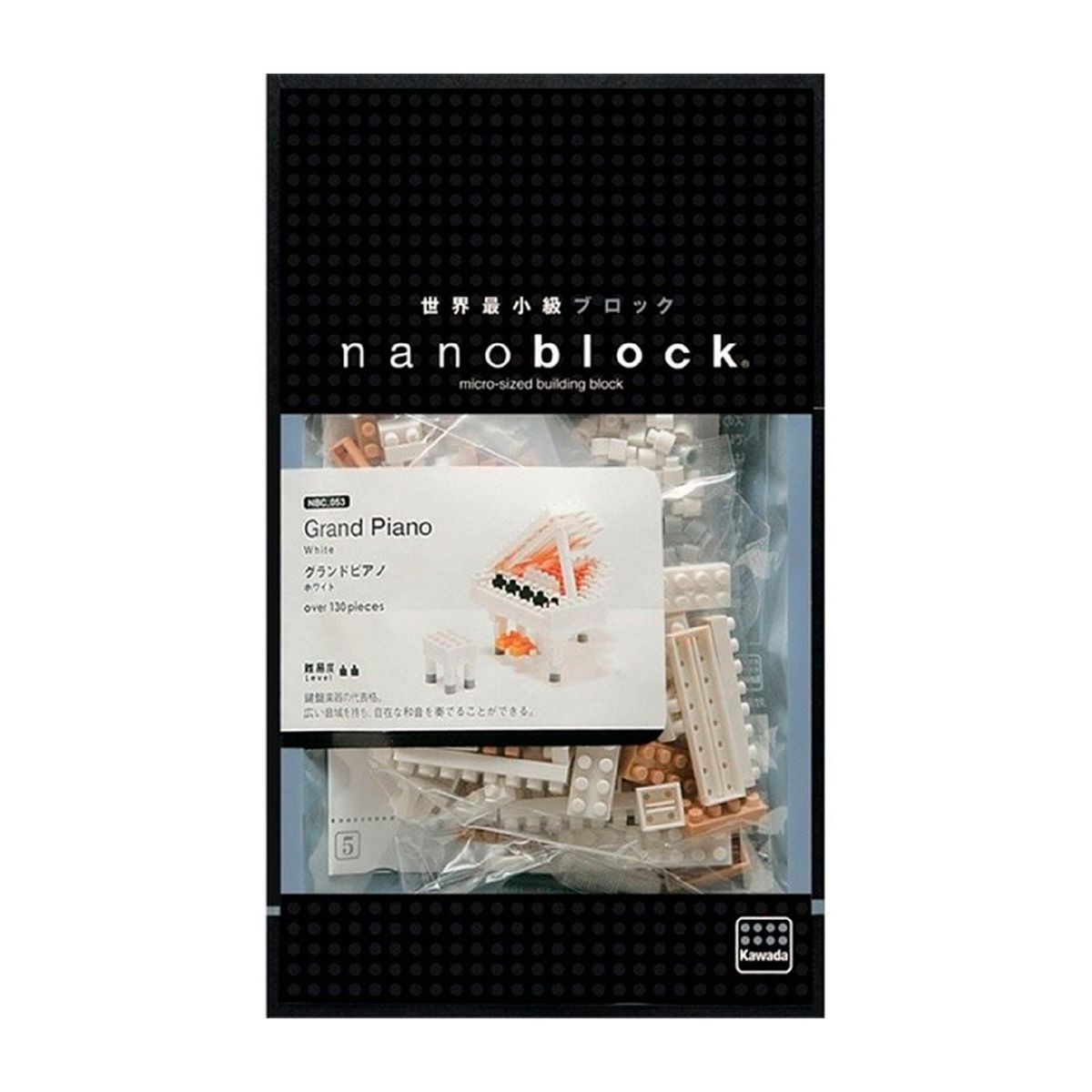 NANOBLOCK - Armable Gran Piano Blanco