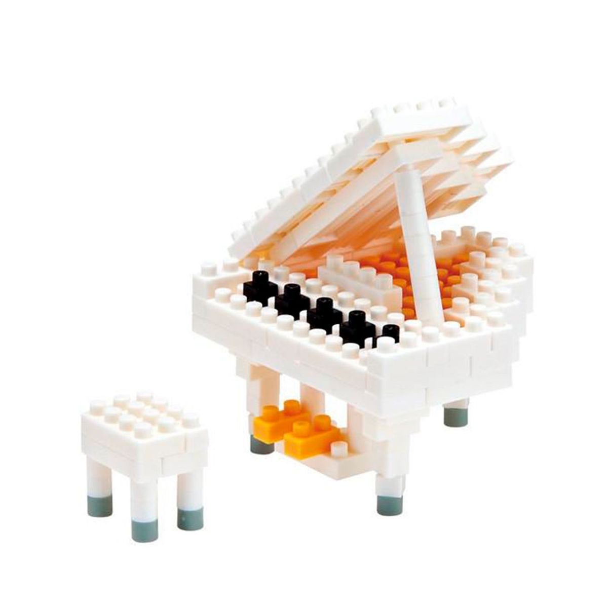 NANOBLOCK - Armable Gran Piano Blanco