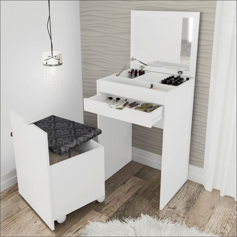 MUEBLES 20 20 - Tocador Dubai-Blanco