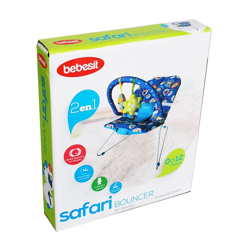 BEBESIT - Bouncer Safari Azul