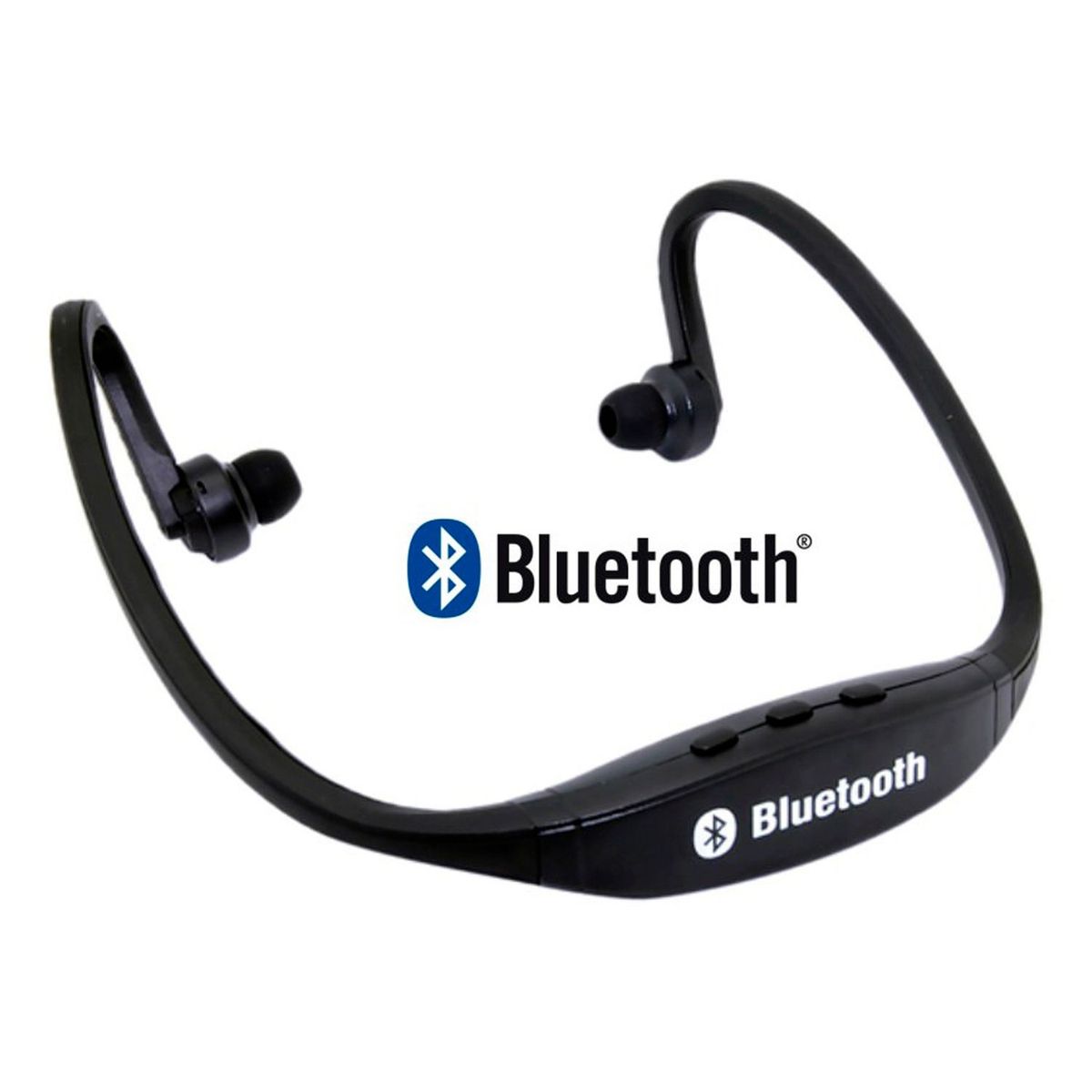  - Audífonos diadema inalámbrico bluetooth deportes -Negro