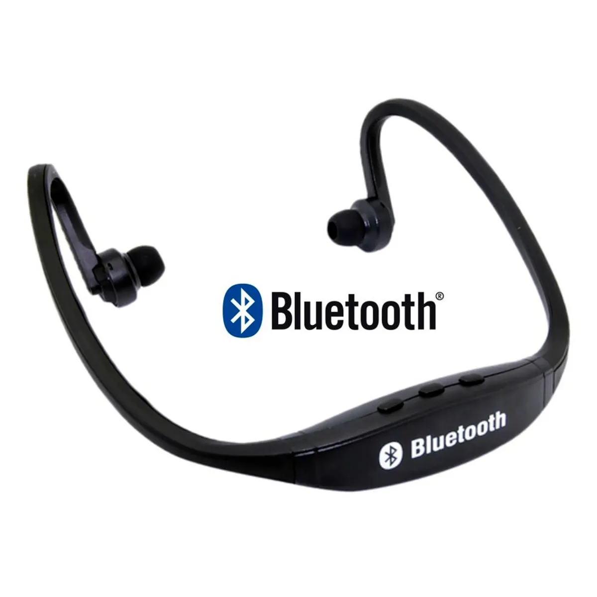  - Audífonos diadema inalámbrico bluetooth deportes -Negro