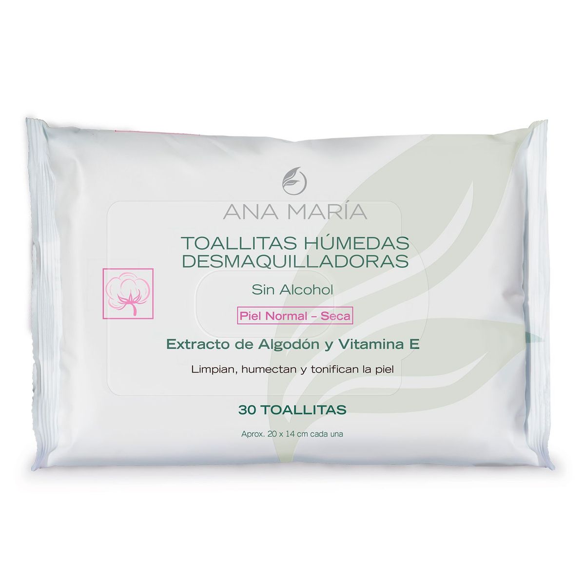 ANA MARIA - Toallitas Húmedas Desmaquillantes-Piel Normal-Seca