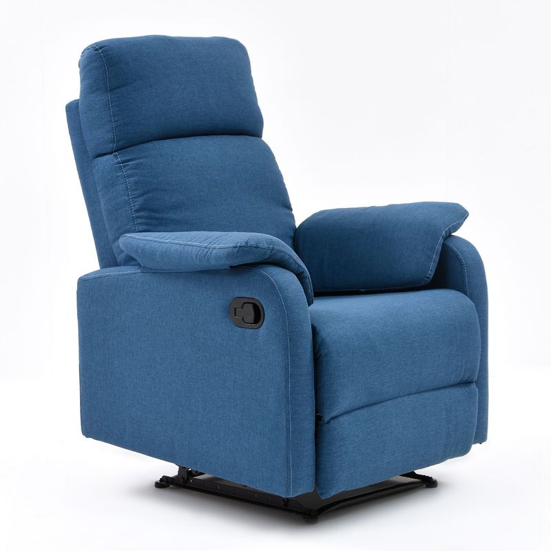 ELITE LIVING - Silla Reclinable Moderna 1 Puesto en Microfibra Mecánica Velvet 82 X 107 X 95 cm Elite Living