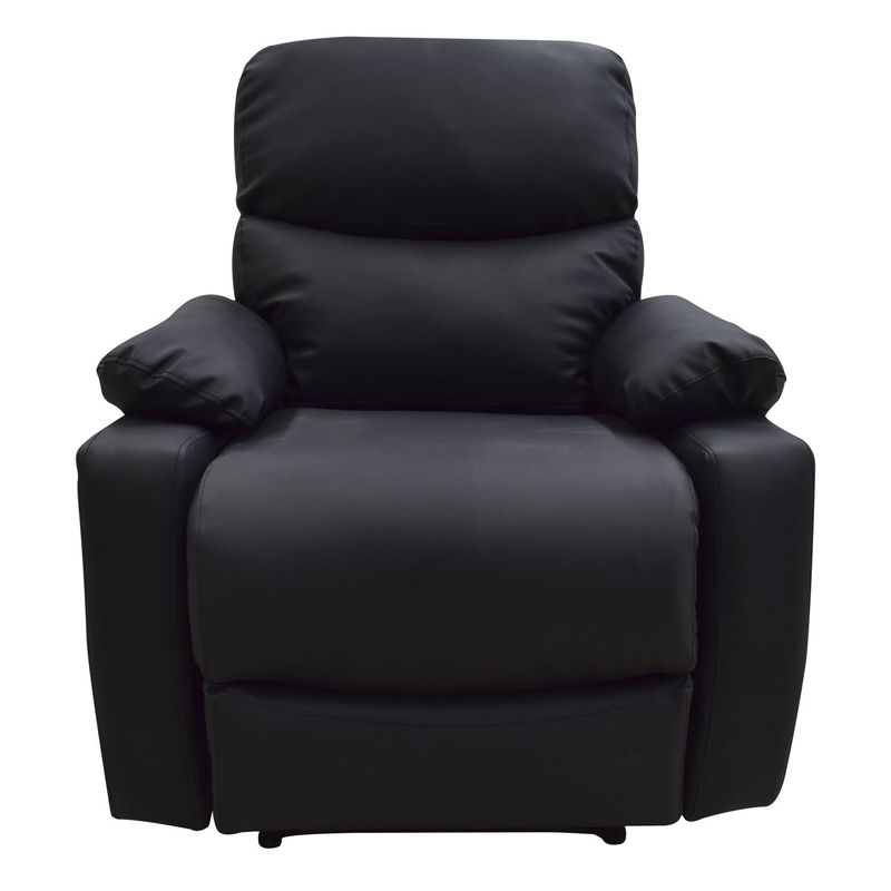 ELITE LIVING - Silla Reclinable 1 puesto Cuerina Mecánica Velara 85 X 105 X 80 cm Café Elite Living - Mueble - Mueble