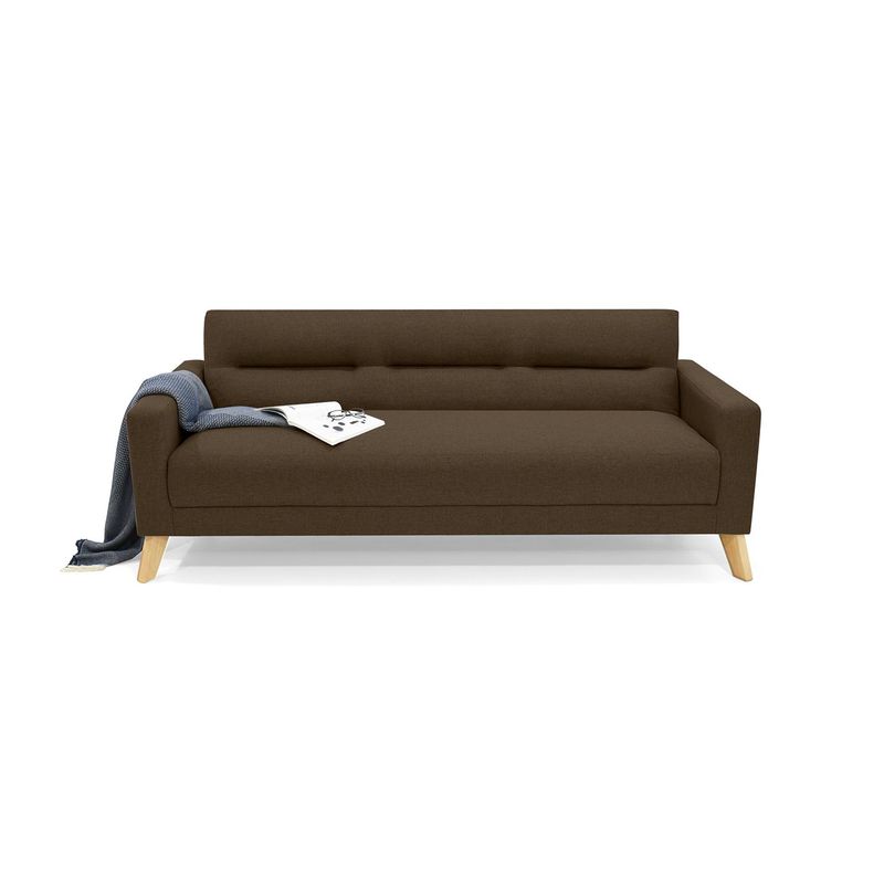 MICA - Sofá Cama Moderno en Tela 2 Puestos Seúl 206 x 90 x 82 cm Mica
