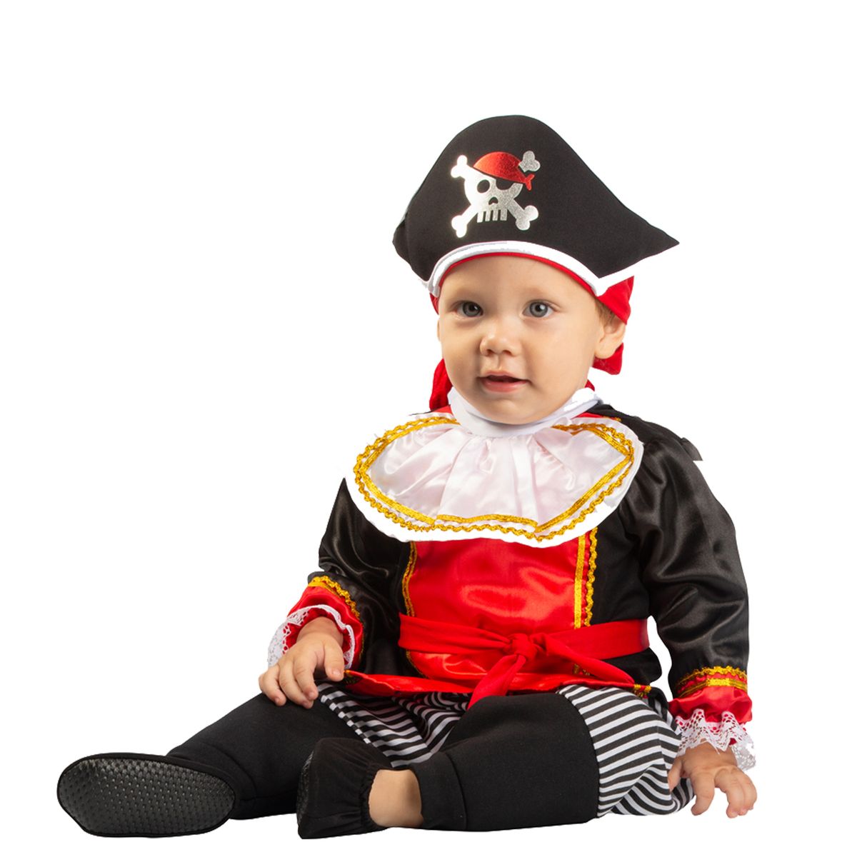 FANTASTIC NIGHT - Disfraz para Bebé niño capitán pirata fantasía