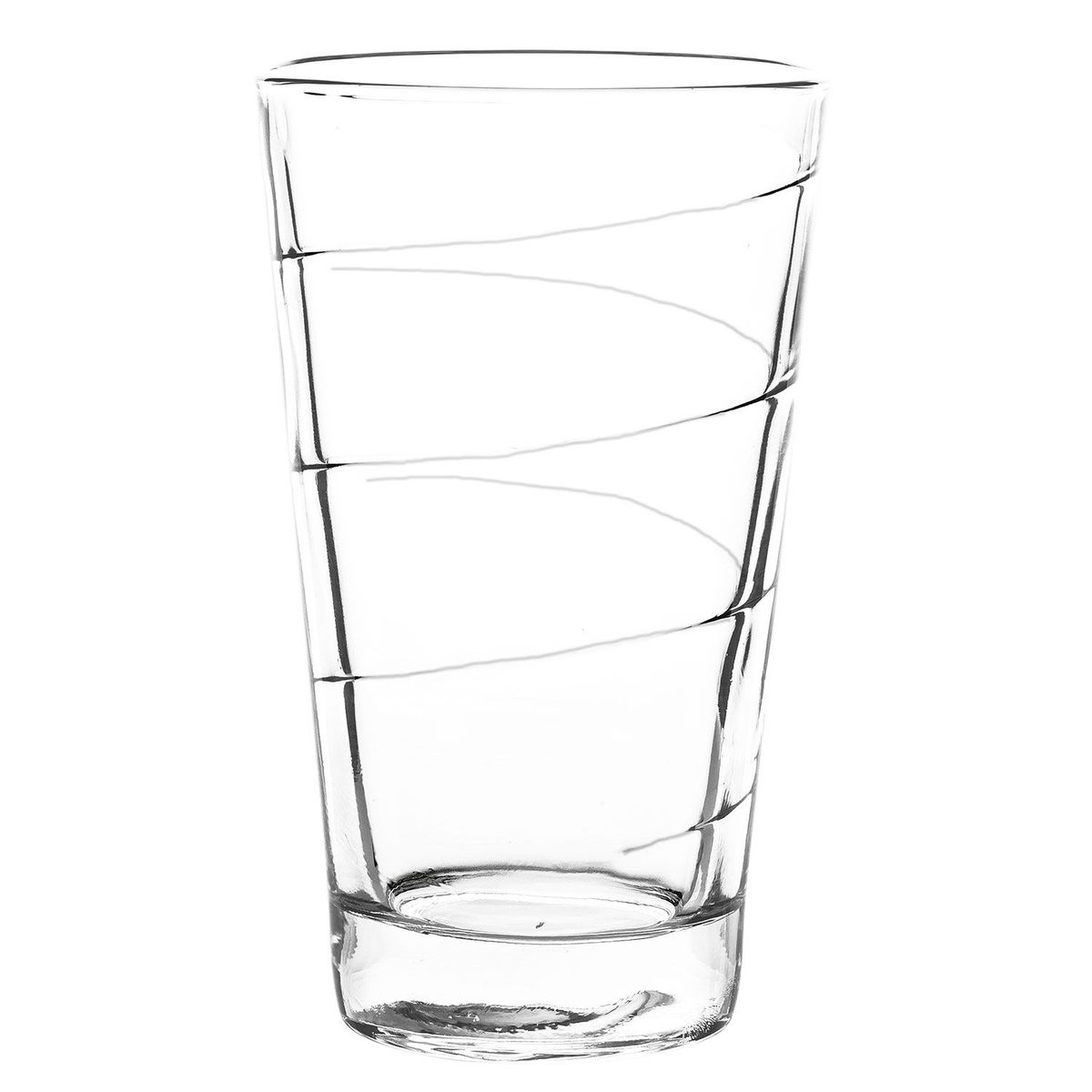 CRISTAR - Vaso de vidrio alto Cristar: 6 piezas