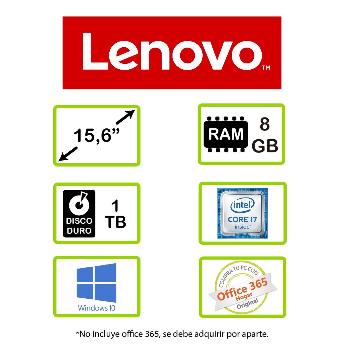 Lenovo - Computador Gamer Lenovo LEGION Y530  15.6" Intel Core i7 8GB 1TB Legion Y530