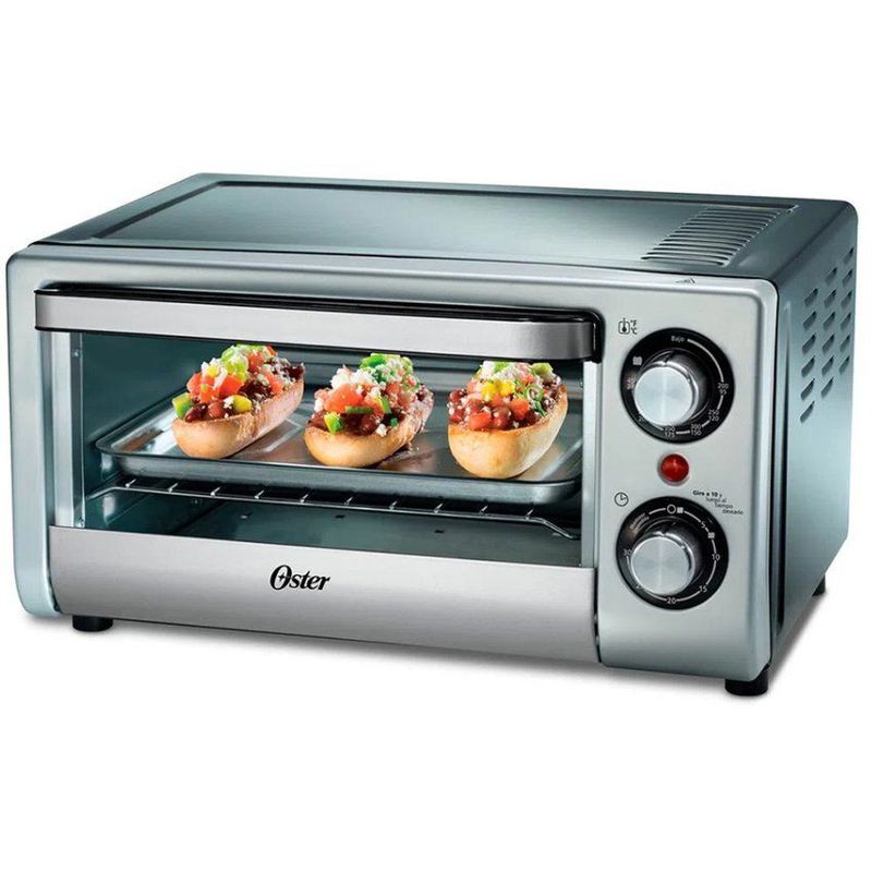 OSTER - Horno Oster Tostador Plateado 10 Litros
