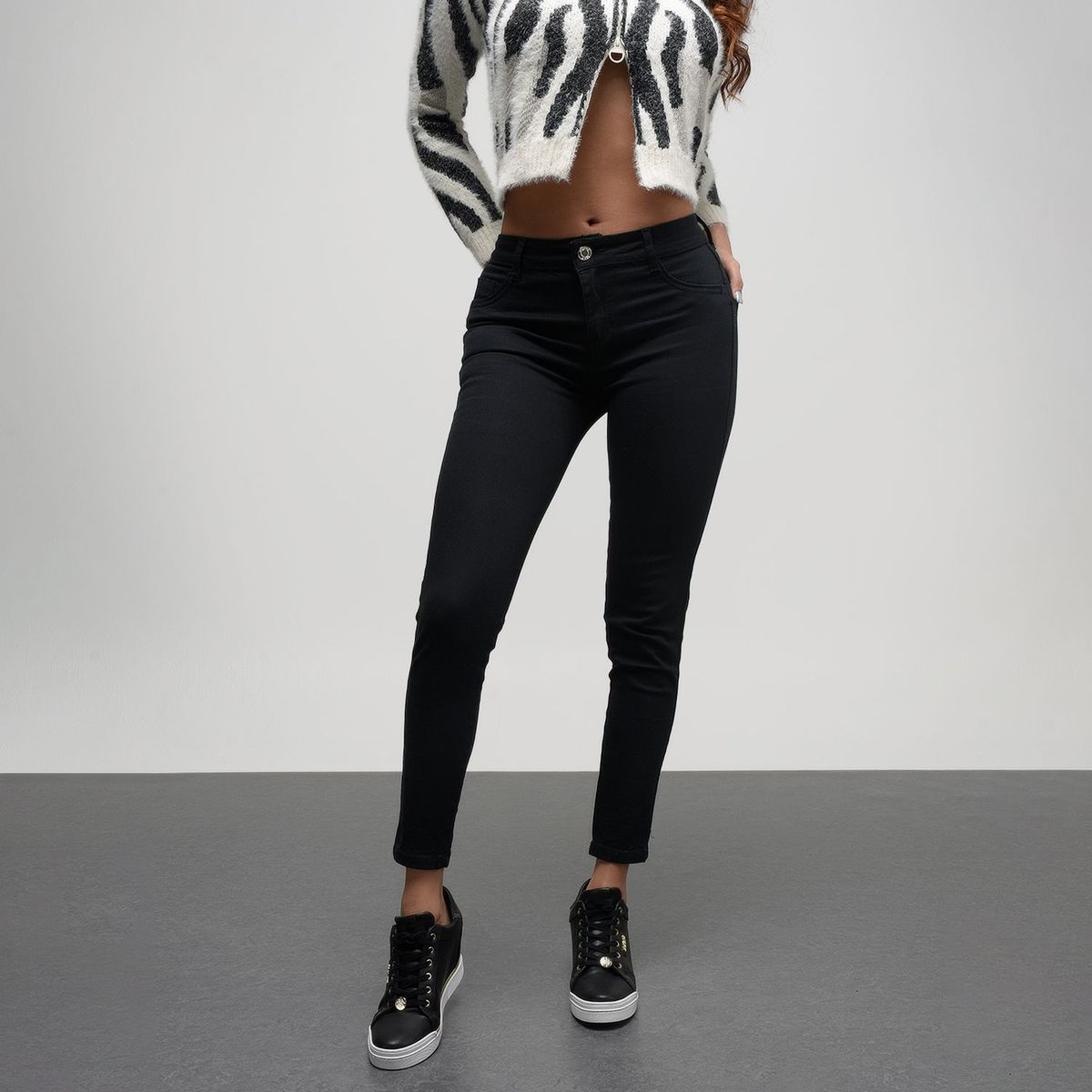 MOSSIMO - Jean Algodón Mujer Skinny Tiro medio Mossimo