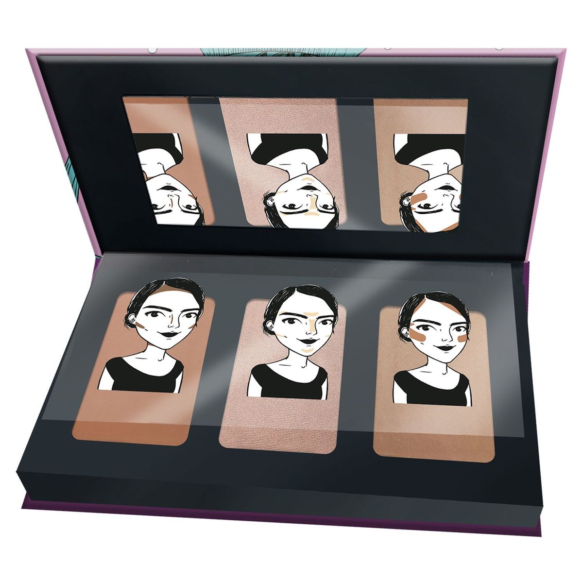 YUYA - Polvos compactos para contorno 3 pasos tetera Yuya 16 g