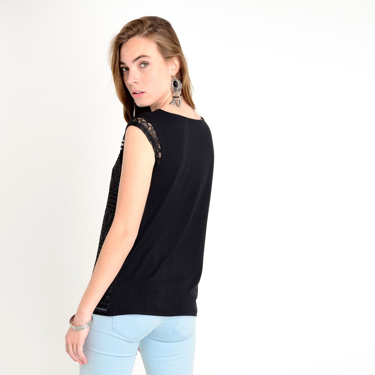 ESPRIT - Blusa Mujer Sin Mangas Esprit