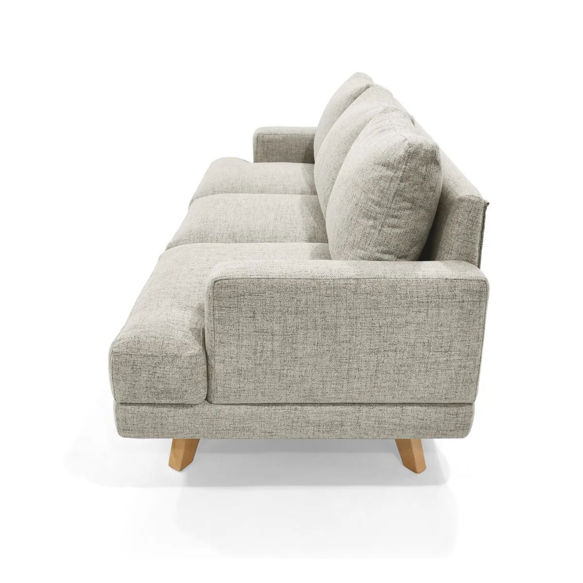 MICA - Sofá Moderno Tela 3 Puestos Tobago 192 x 81 x 85 cm Mica