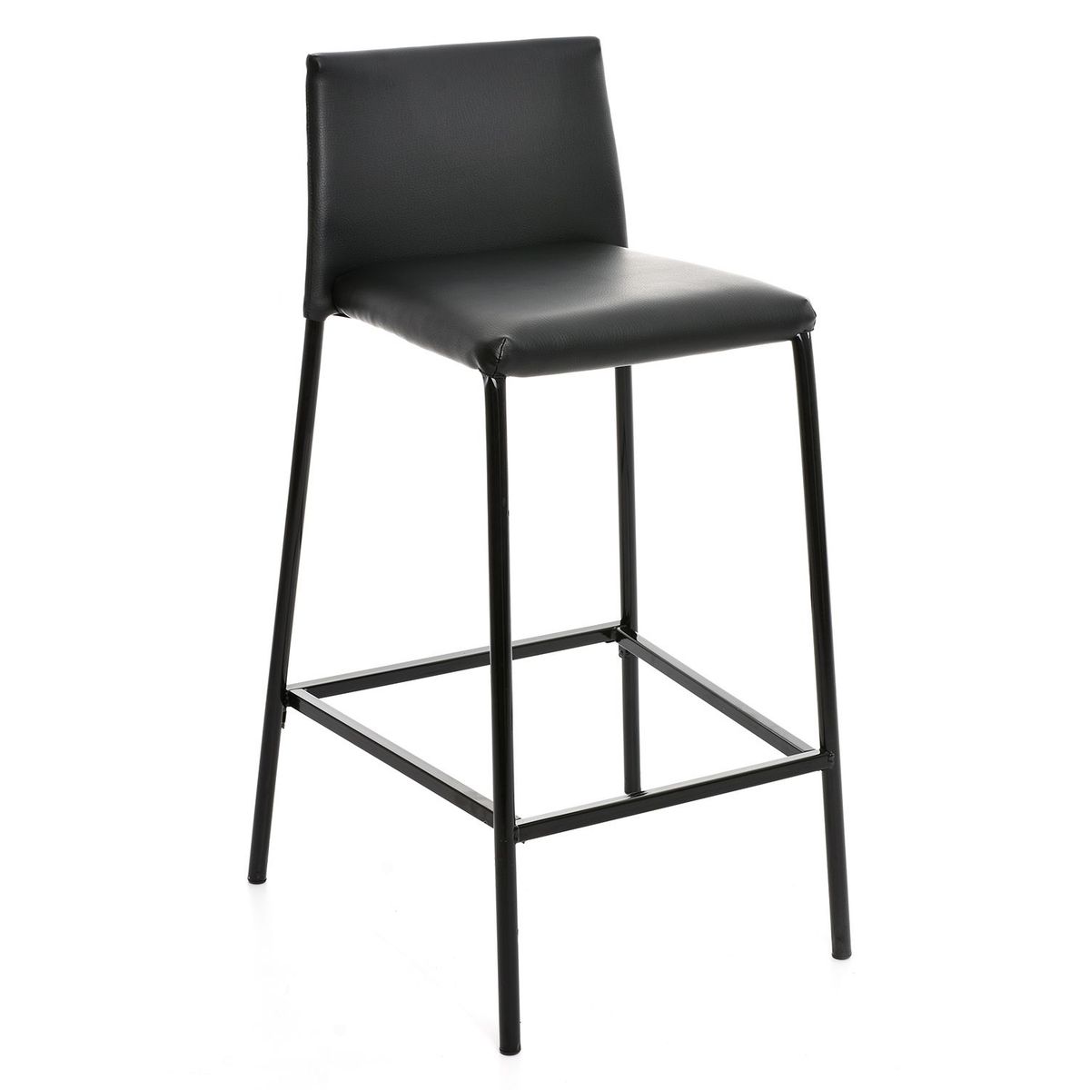MICA - Silla de Bar Boston Negro Pu
