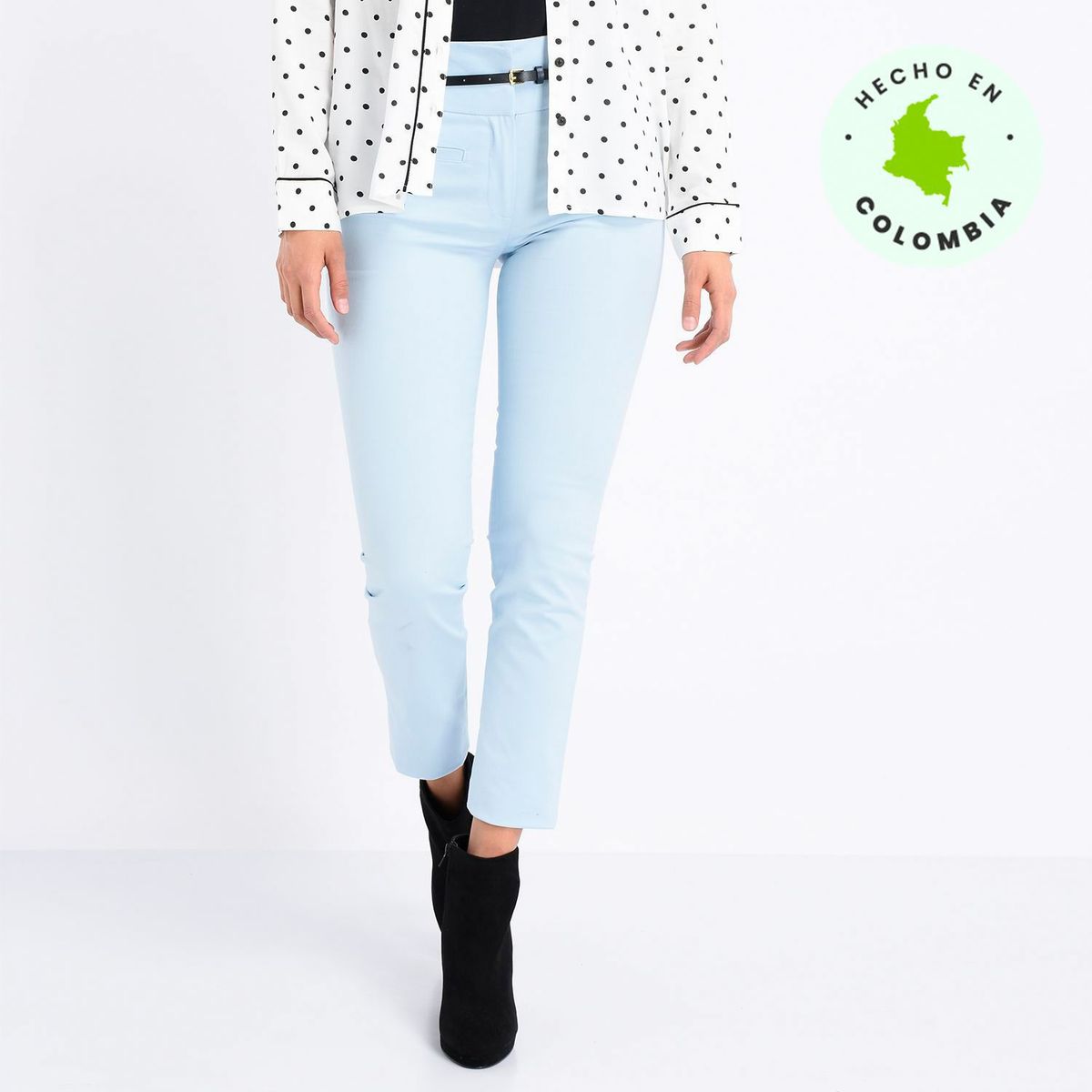 APOLOGY - Pantalón Algodón Mujer Recto Medio Apology