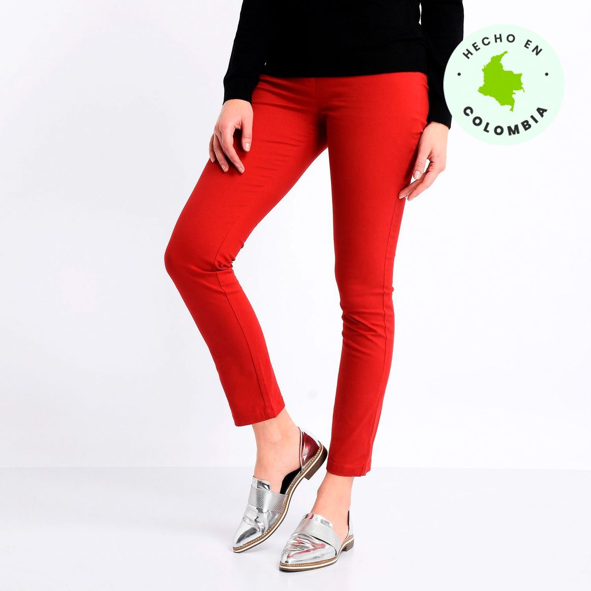 APOLOGY - Pantalón Algodón Mujer Recto Medio Apology