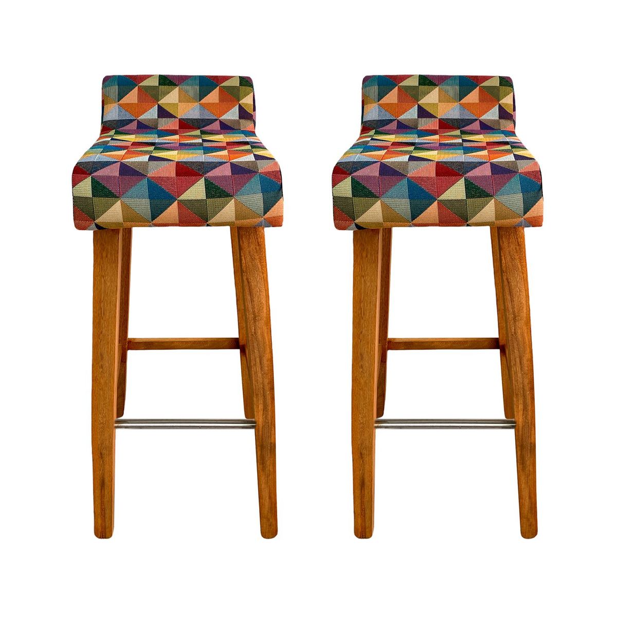 DKO DESIGN - Set x2 Silla de Bar Modernas en Tela (Incluye 2 Sillas) DKO Design