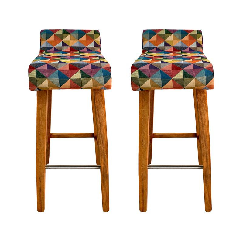 DKO DESIGN - Set x2 Silla de Bar Modernas en Tela (Incluye 2 Sillas) DKO Design
