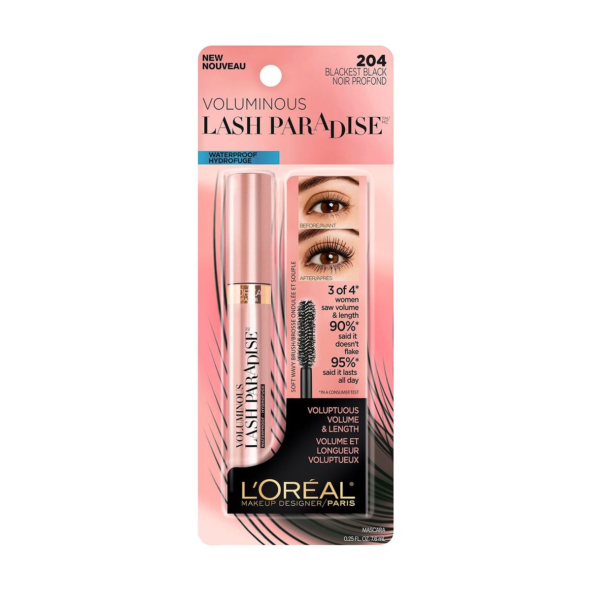 LOREAL PARIS - Pestañina Loreal Paris Air Voluminous Lash Paradise A Prueba de Agua