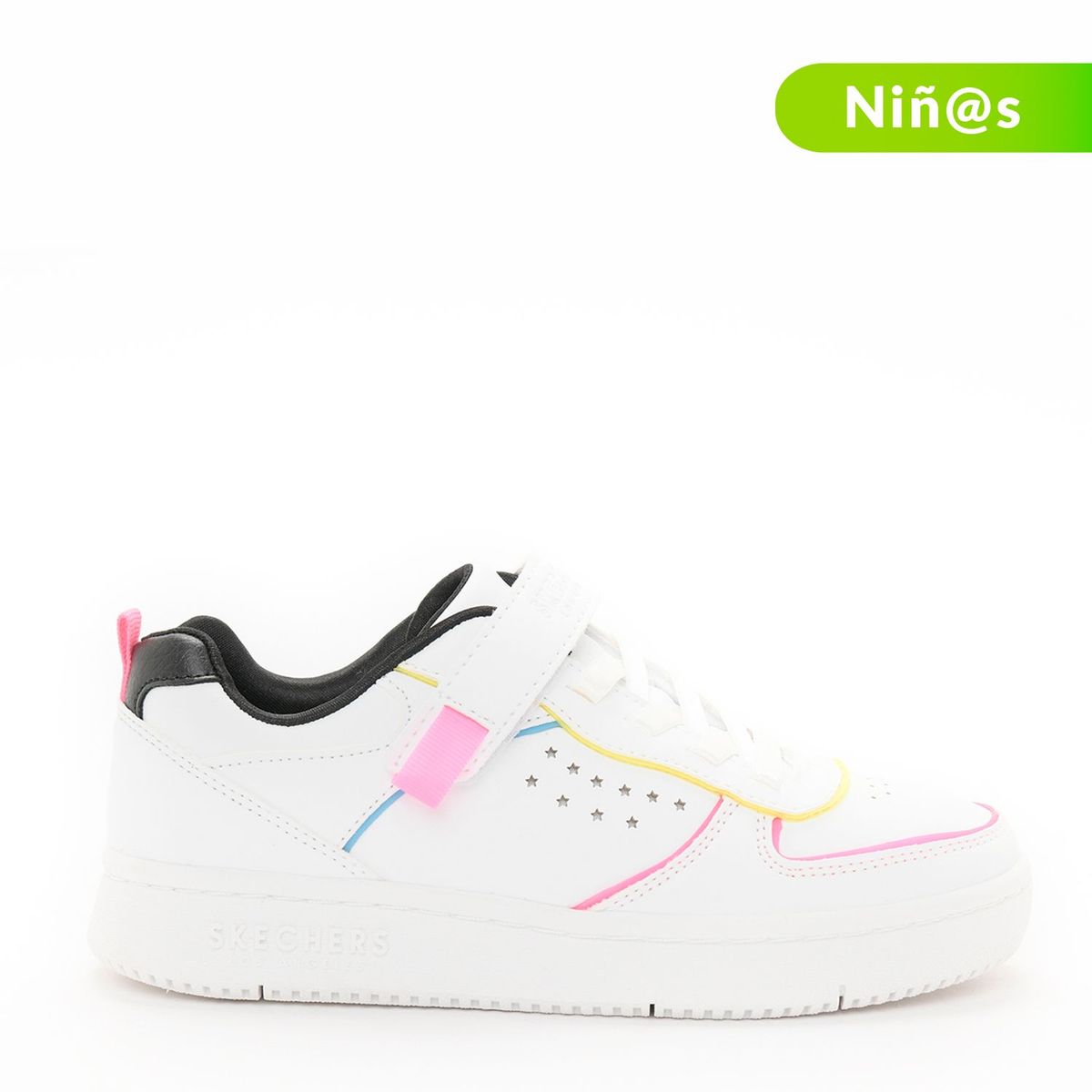 SKECHERS - Tenis Skechers Court Squad Niña