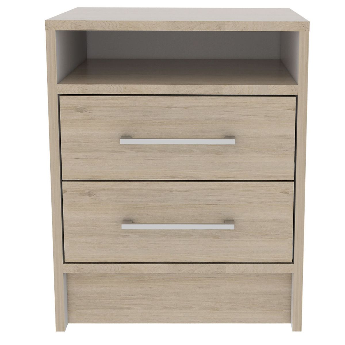 RTA MUEBLES - Mesa de Noche Moderna de 2 Cajones 50.7 x 40 x 37.3 cm RTA Muebles