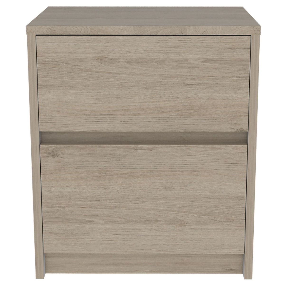 RTA MUEBLES - Mesa de Noche Moderna de 2 Cajones 40 x 32.3 cm RTA Muebles