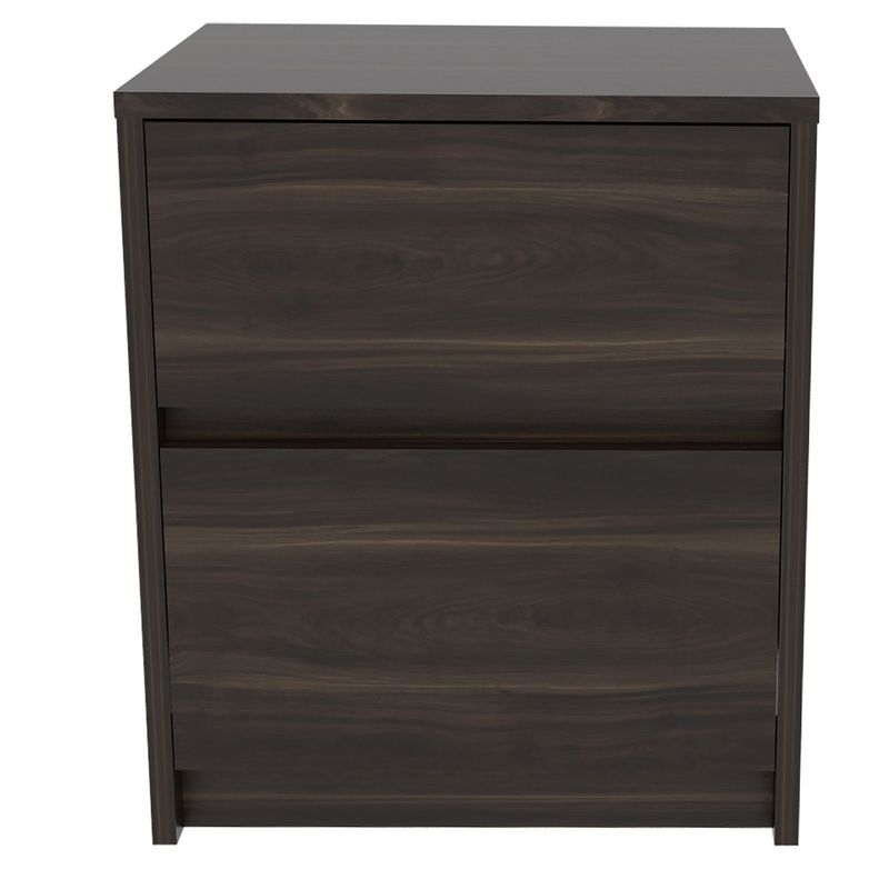 RTA MUEBLES - Mesa de Noche Moderna de 2 Cajones 47.2 x 40 x 32.3 cm RTA Muebles