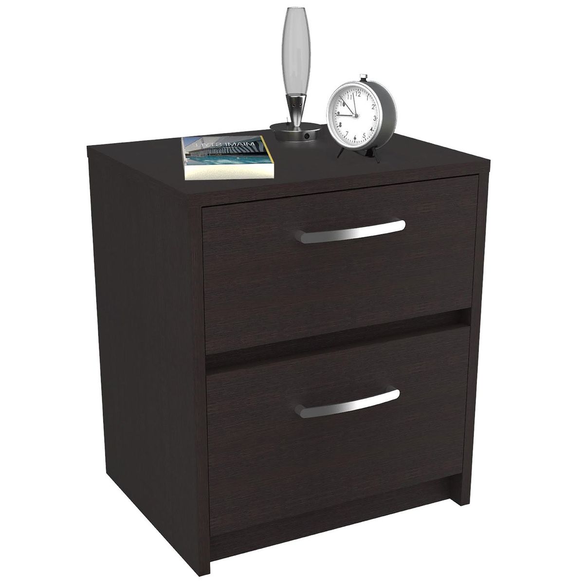 RTA MUEBLES - Mesa de Noche Moderna de 2 Cajones 40 x 32 cm RTA Muebles