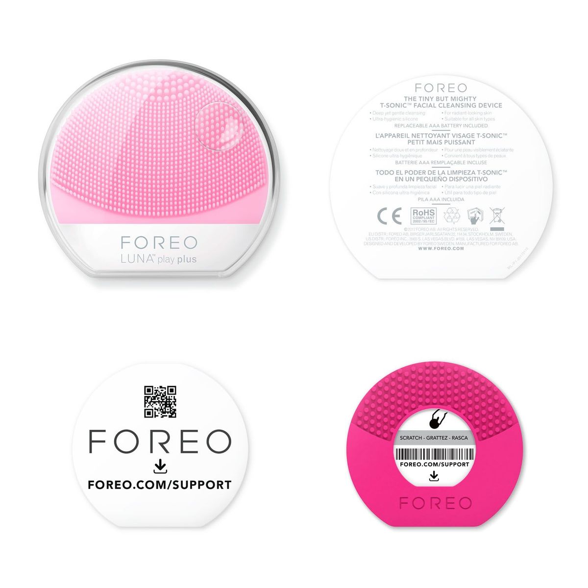 FOREO - Luna Play Plus Rosado