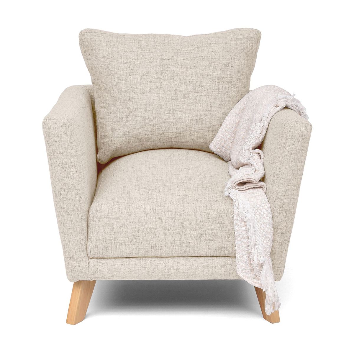 MICA - Poltrona Moderna Tela Túnez 90 x 80 x 80 cm Mica - Mueble