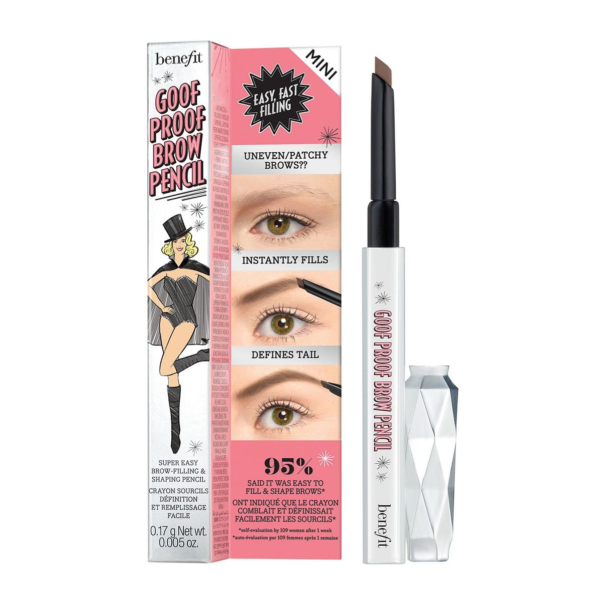 BENEFIT - Lápiz para Cejas Goof Proof Brow Pencil Mini Benefit 0.11 g