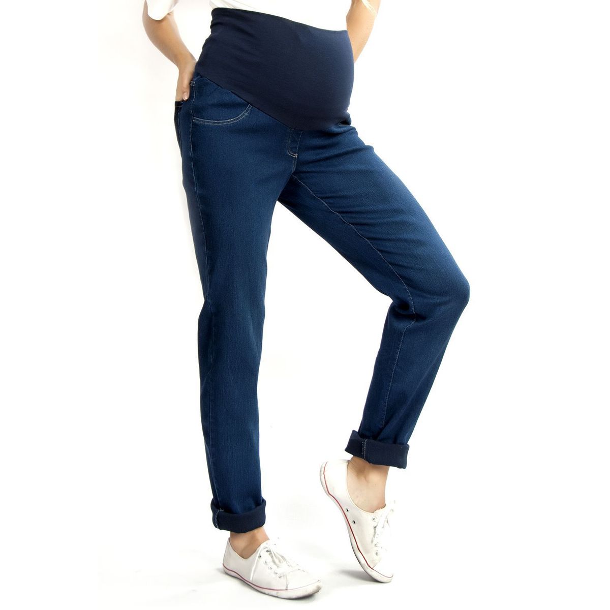 - Jean Algodón Mujer Recto Alto Via Sport