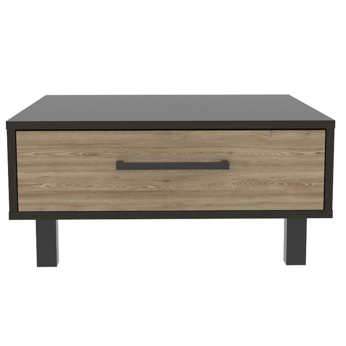RTA MUEBLES - Mesa de Centro Moderna Cuadrada  en Aglomerado MDP  60 x 26 x 60 cm RTA Design  - Mueble