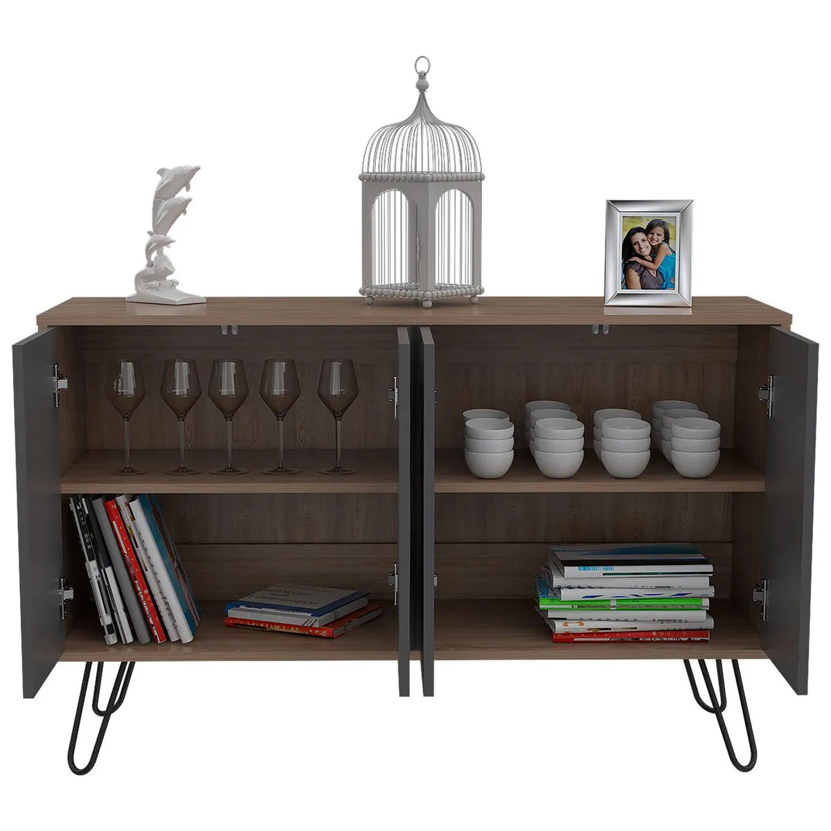 RTA MUEBLES - Bifé Moderno 4 Puertas 117 x 75 x 38 cm RTA Design - Mueble