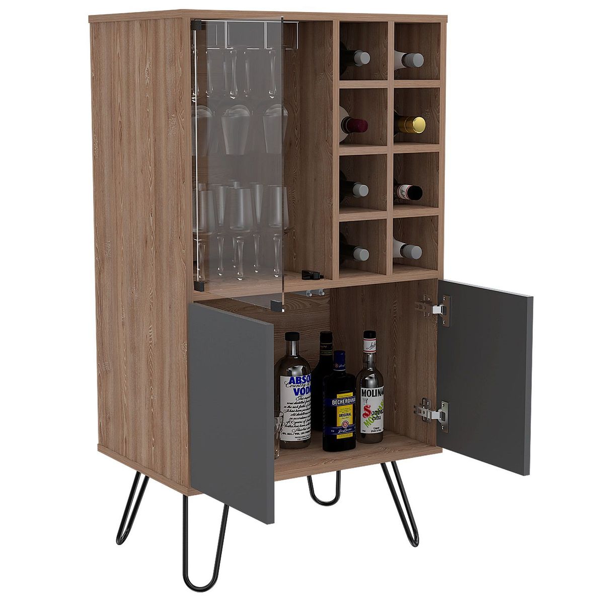 RTA MUEBLES - Mueble de Bar Moderno  109.4 x 59.6 x 40.6 cm  RTA Muebles 
