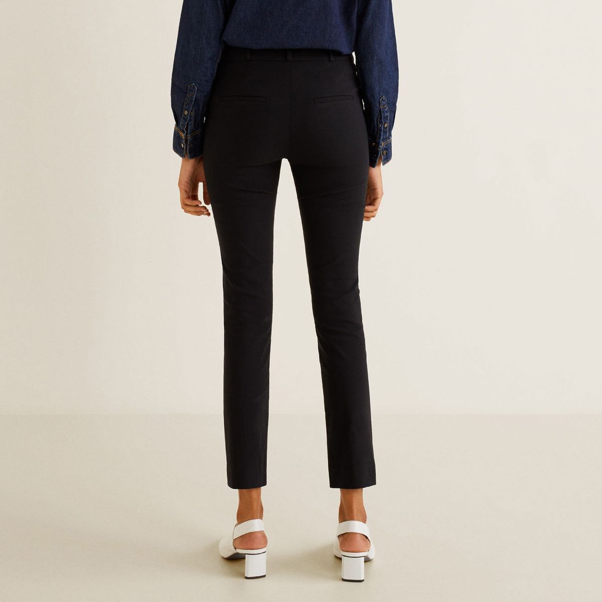 MANGO - Pantalón Cola Regular