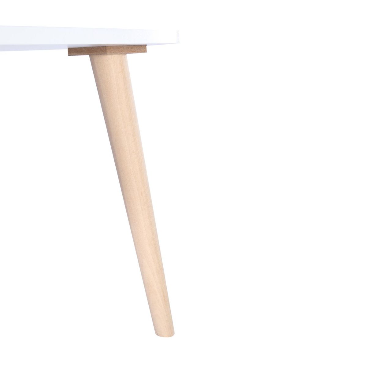 DKO DESIGN - Mesa Auxiliar Moderna Triangular en Aglomerado MDF 40 x 35 x 40 cm Dko Design  - Mueble