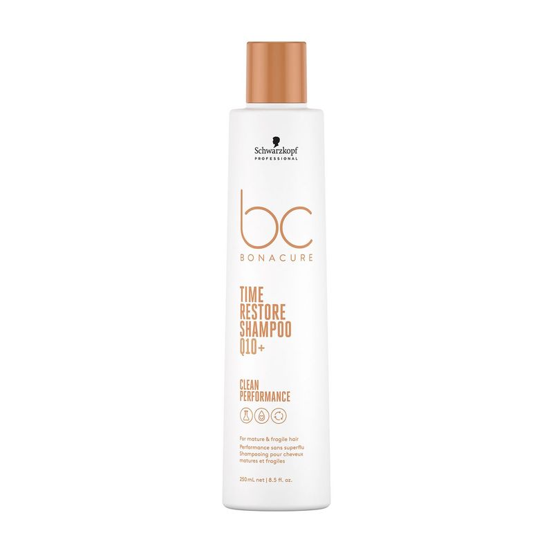 BONACURE BY SCHWARZKOPF - Shampoo Bonacure Q10 Time Restore Antienvejecimiento 250 ml
