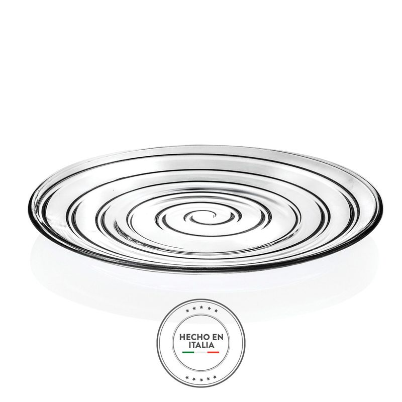 RCR - Plato Pando 26 cm Cristal Set x 4