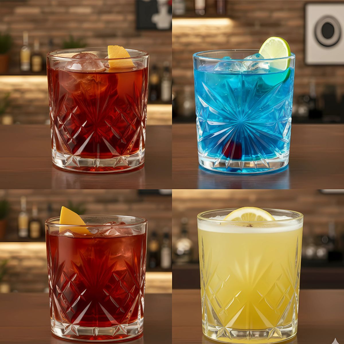 RCR - Vaso de cristal para Whisky RCR: 310 ml 4 piezas