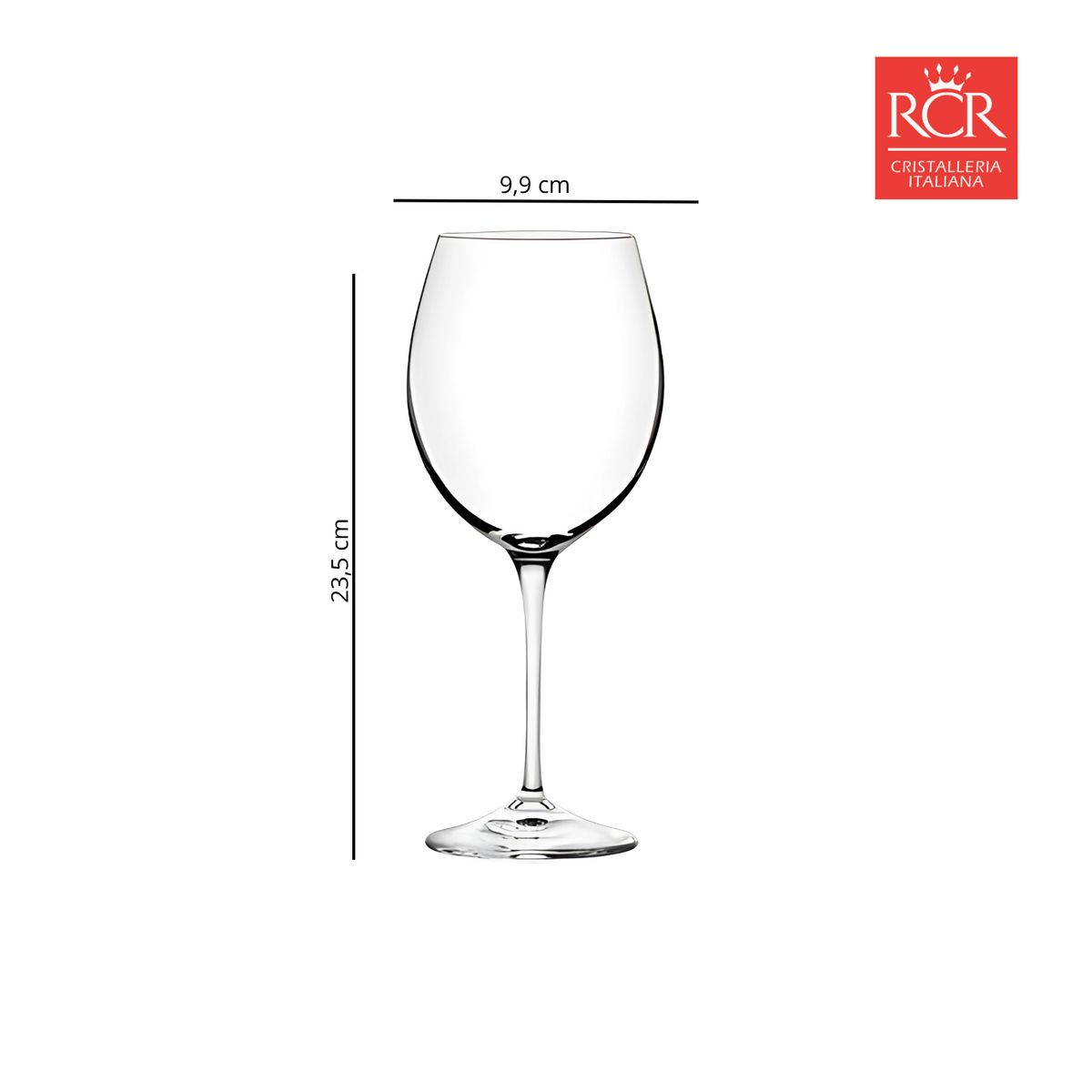 RCR - Copa de cristal RCR: para vino tinto 6 piezas