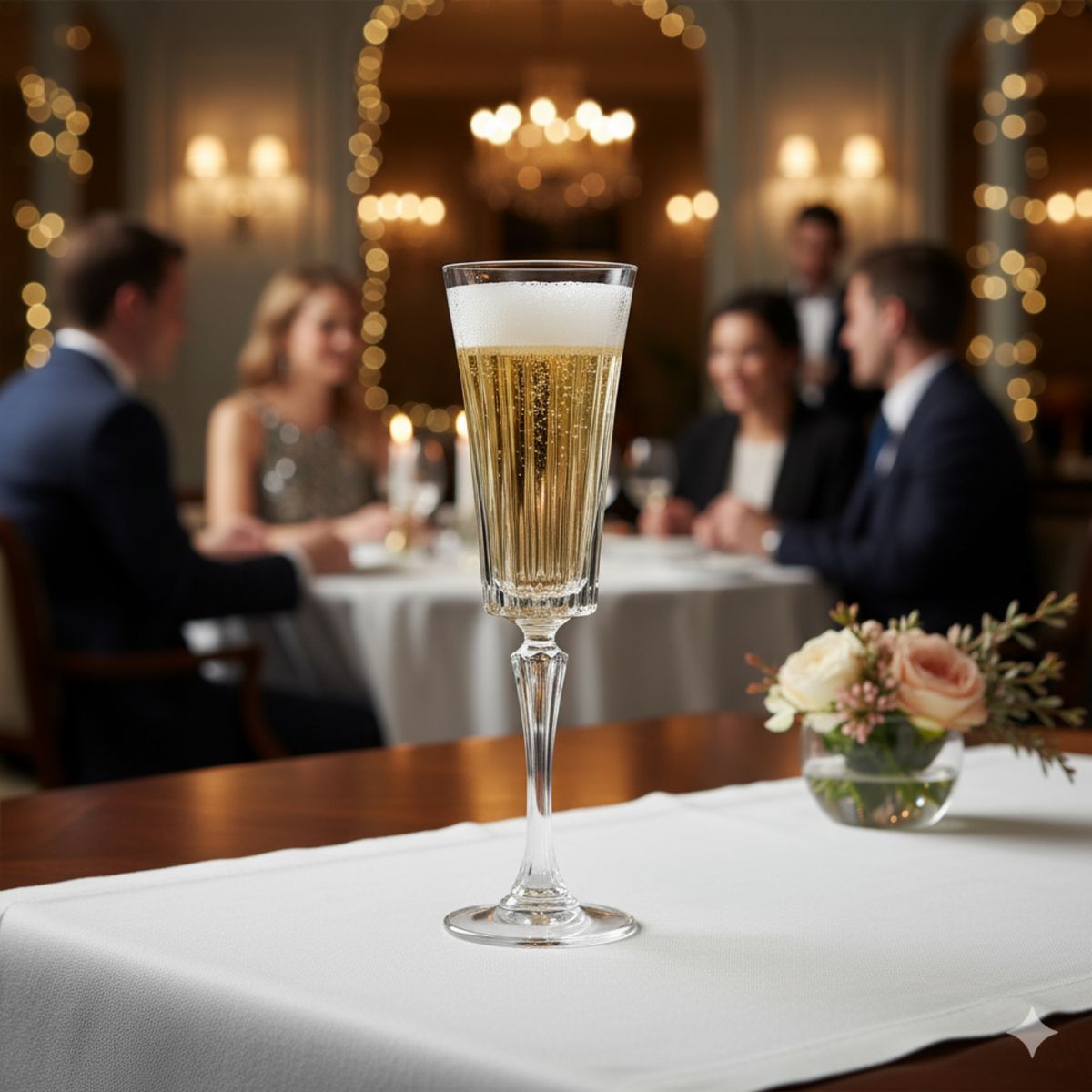 RCR - Copa de cristal RCR: para champaña 6 piezas