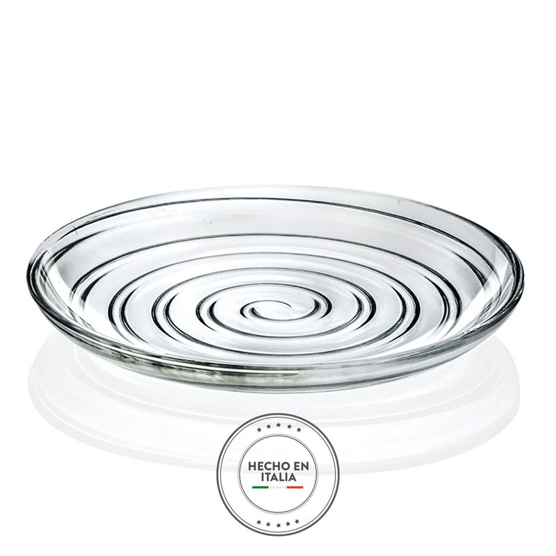 RCR - Plato Postre 18 cm Cristal Set x4